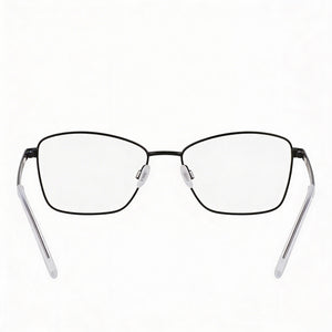 DKNY DK1035 Rectangle Eyeglasses for Women — front view, Black