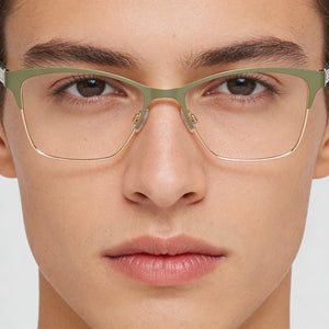 DKNY Dk3008 Rectangle Eyeglasses for Unisex — interior view, Polycarbonate demo lenses