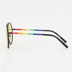 DKNY Dk300s Round Eyeglasses for Women — front view, Plastic