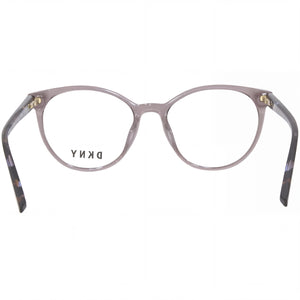 DKNY DK5037 Cat Eye Eyeglasses Women — side view, Gray Plastic temples