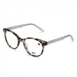 DKNY DK5050 Bone Tortoise Square Eyeglasses for Unisex, Acetate frame