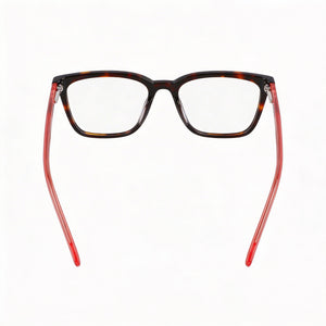 DKNY DK5060 Rectangle Eyeglasses Women — side view, Pink Acetate temples
