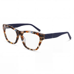 DKNY DK5063 Bone/Ink Tortoise Oval Eyeglasses for Women, Acetate frame