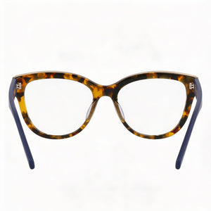 DKNY DK5064 Square Eyeglasses Unisex — side view, Whiskey Tortoise Acetate temples