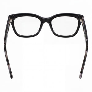 DKNY Dk5068 Square Eyeglasses Women — side view, Black Injected temples