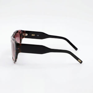 DKNY Dk550s Oval Sunglasses Women — side view, Clear Demo lens