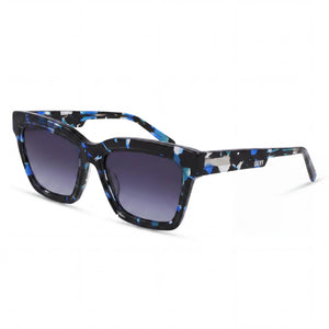 DKNY Dk551s Havana Square Sunglasses for Women, Double Gradient lens