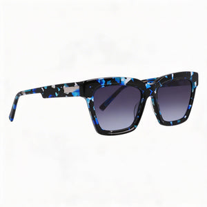DKNY Dk551s Square Sunglasses Women — side view, Non-Polarized Double Gradient lens