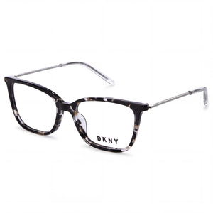 DKNY Dk7008 Havana Rectangle Eyeglasses Unisex, Alloy Steel frame
