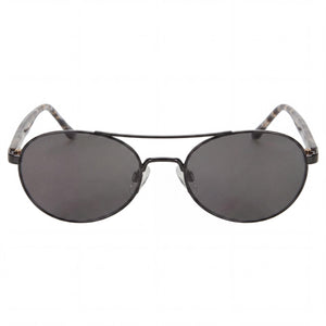 DKNY DO300S Oval Sunglasses for Women — front view, Black frame