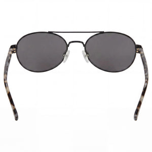 DKNY DO300S Oval Sunglasses Women — side view, Non-Polarized Black lens