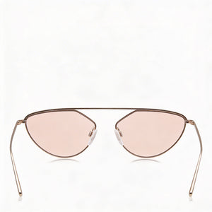 DKNY Cat Eye Sunglasses Women — side view, Non-Polarized Blush lens