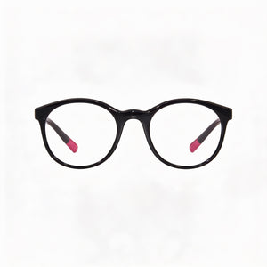 Dolce & Gabbana DX5095 Round Eyeglasses for Women — front view, Plastic