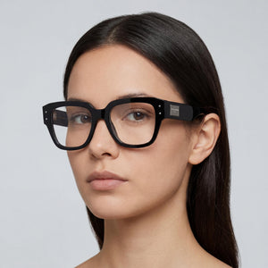 Dolce & Gabbana DG3405 501 Square Eyeglasses Unisex — interior view, Plastic demo lenses