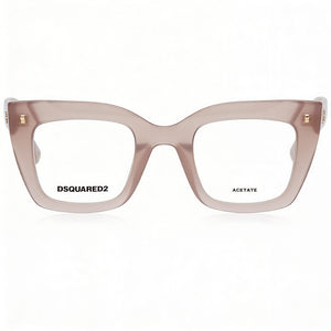 Dsquared2 D2 0099 Square Eyeglasses for Women — front view, Acetate