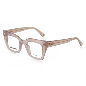 Dsquared2 D2 0099 Beige Square Eyeglasses for Women, Acetate frame
