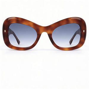 Dsquared2 D2 0137/S Butterfly Sunglasses for Women — front view, Acetate frame