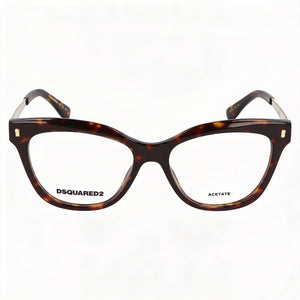 Dsquared2 Cat Eye Eyeglasses for Women — front view, Acetate