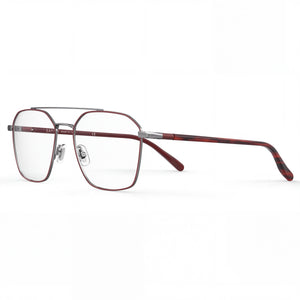 Elasta E 8001 Red Aviator Eyeglasses for Men, Metal frame