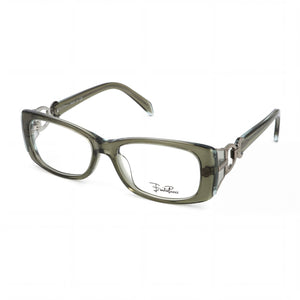 Emilio Pucci 2672_340 Green Rectangle Eyeglasses Unisex, Plastic frame