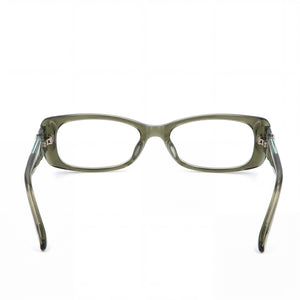 Emilio Pucci 2672_340 Rectangle Eyeglasses Unisex — side view, Green Plastic temples