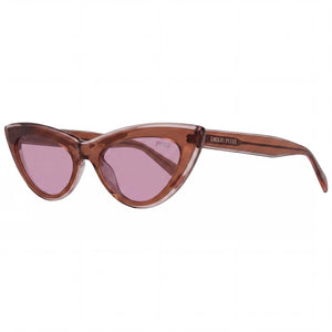 Emilio Pucci EP0181 Brown Cat Eye Sunglasses for Women, Burgundy lens