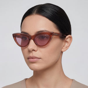 Emilio Pucci EP0181 Brown Sunglasses Women — lifestyle wear, city streets and open-air cafes