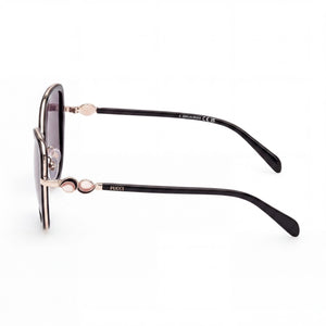 Emilio Pucci EP0184 Butterfly Sunglasses Unisex — side view, Non-Polarized 05 A lens