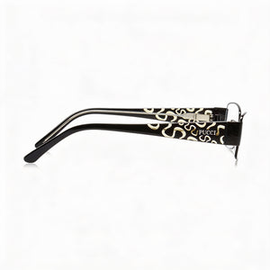 Emilio Pucci EP2135 Rectangle Eyeglasses Unisex — side view, Black temples