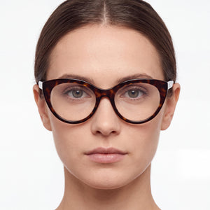 Emilio Pucci EP5240 Cat Eye Eyeglasses for Women — interior view, Plastic demo lenses