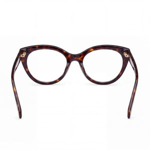 Emilio Pucci EP5240 Cat Eye Eyeglasses Women — side view, Havana temples