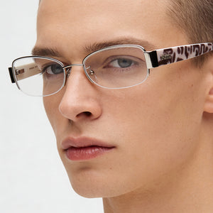 Emilio Pucci Silver Eyeglasses Unisex — lifestyle wear, office and reading