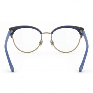 Emozioni Classic Round Eyeglasses Unisex — side view, Blue Not specified temples