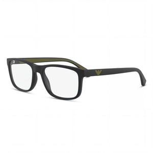 Emporio Armani 5042 Black Rectangle Eyeglasses for Women, Plastic frame