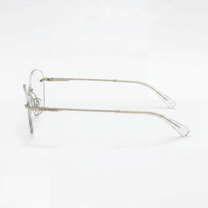 Emporio Armani Ea1167 Oval Eyeglasses Women — side view, Gold Metal temples