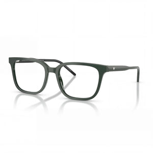 Emporio Armani Ea3258 Shiny Green Square Eyeglasses for Men, Plastic frame