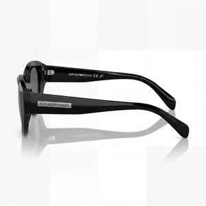 Emporio Armani Ea4230u Round Sunglasses Women — side view, Non-Polarized Dark Grey lens