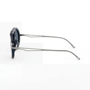 Emporio Armani EA4242U Aviator Sunglasses Women — side view, Non-Polarized lens