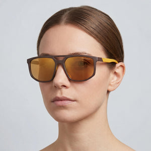 Emporio Armani Ea4248u Aviator Sunglasses for Women — interior view, Non-Polarized lens detail