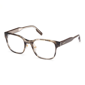 Ermenegildo Zegna EZ5253 Havana Rectangle Eyeglasses for Men, Plastic frame