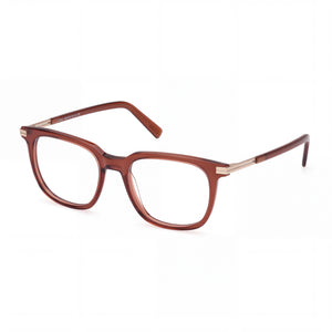 Ermenegildo Zegna EZ5273 Brown Square Eyeglasses for Men, Plastic frame