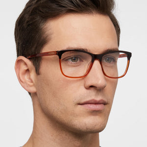 Escada Vesa13 Rectangle Eyeglasses for Men — interior view, Clear Demo lenses