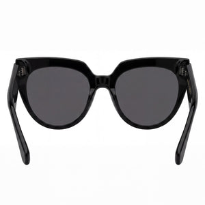 Etro 0003-S Round Sunglasses Women — side view, Non-Polarized Black lens