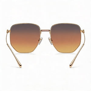 Etro 0020/S Rectangle Sunglasses Women — side view, Non-Polarized Orange lens