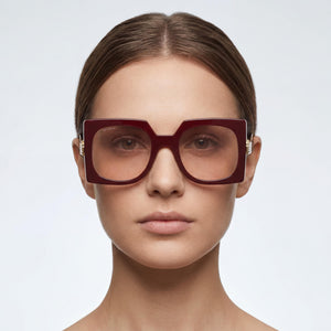 Etro 0026/S Square Sunglasses for Women — interior view, Non-Polarized lens detail