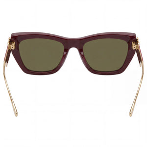 Etro Casual Butterfly Sunglasses Unisex — side view, Non-Polarized Black lens