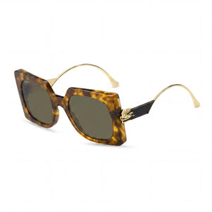 Etro Casual Havana Square Sunglasses for Women, Yellow Havana lens