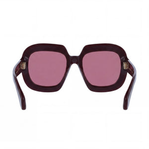 Ferragamo Square Sunglasses Men — side view, Clear Polycarbonate lens