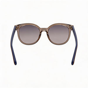 Ferragamo Contemporary Round Sunglasses Women — side view, Non-Polarized Grey lens