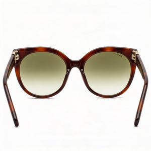 Ferragamo Gancini-sf1031sl Round Sunglasses Women — side view, Clear Plastic lens